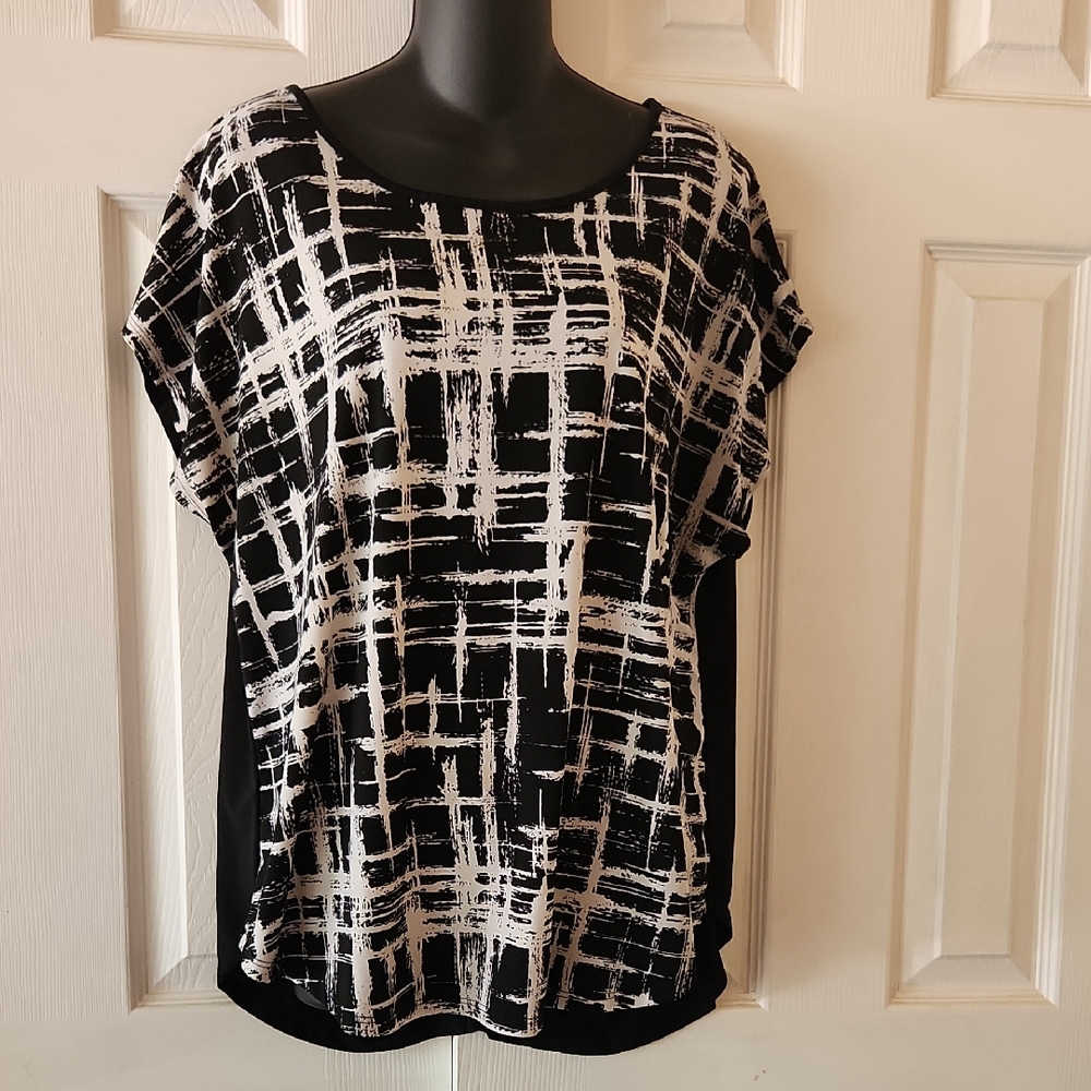 Black and White Women's Blouse